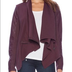 BLANK NYC Draped Oxblood Jacket NWT